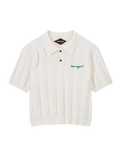 Nude Project Cora Knit Polo Off-White