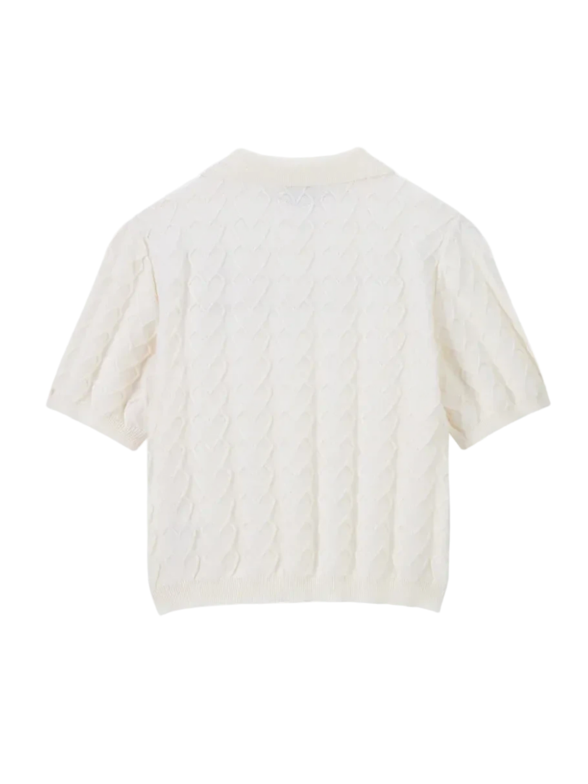 Nude Project Cora Knit Polo Off-White