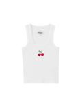 Nude Project Berry Tank Top White