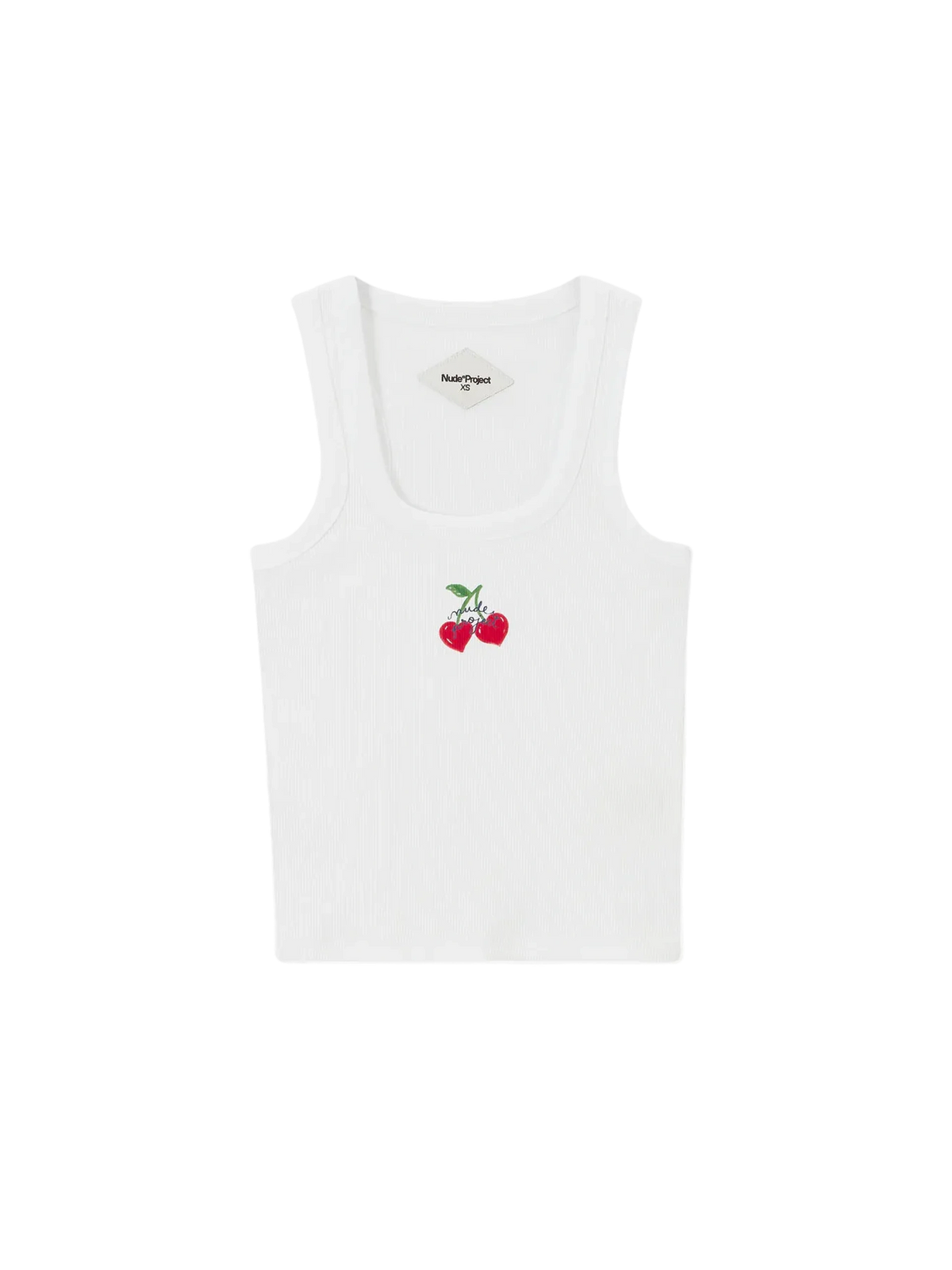 Nude Project Berry Tank Top White
