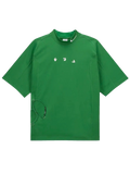 Nike x Off-White Mock-Neck Short-Sleeve Top (Asia Sizing) "Kelly Green/White"