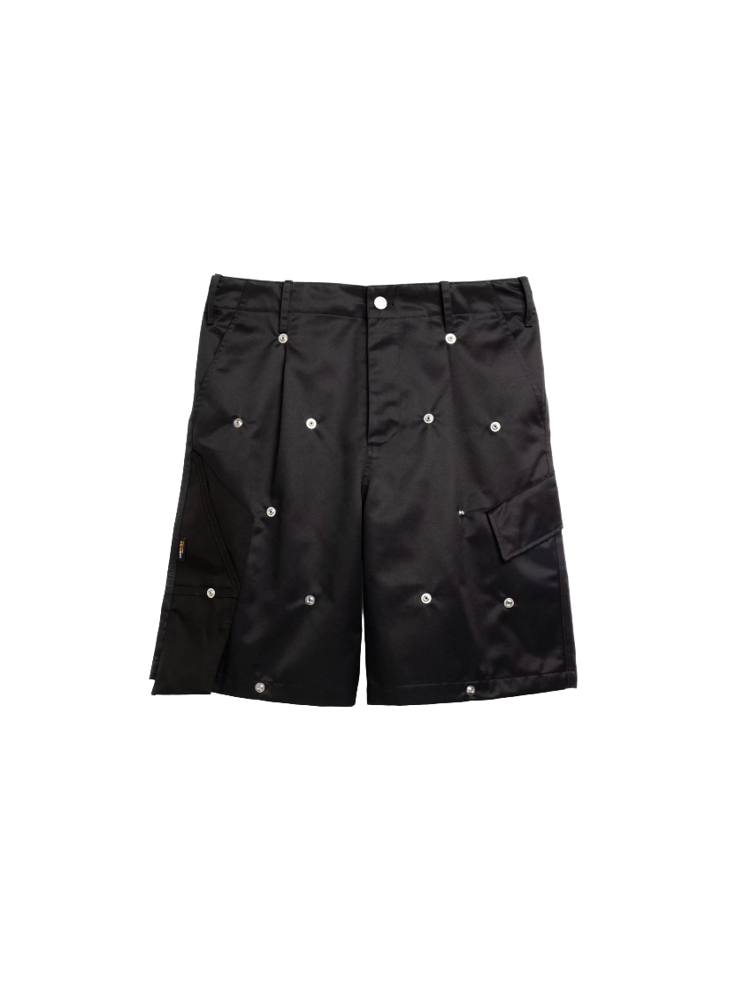 Olly Shinder Gardiner Studded Shorts — Black