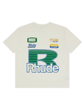 Rhude Roadway Racing Tee — Vintage White
