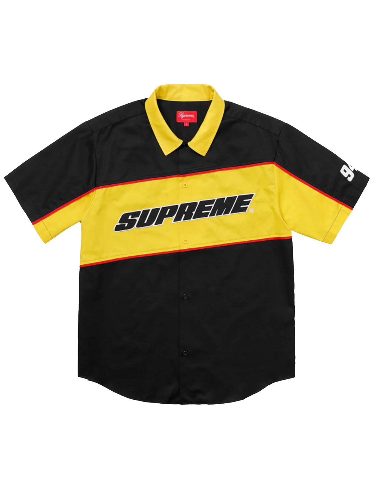 Supreme Color Blocked Work Shirt (SS18) — Black