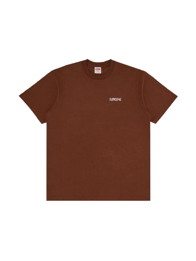 Supreme Black Cat Tee Brown
