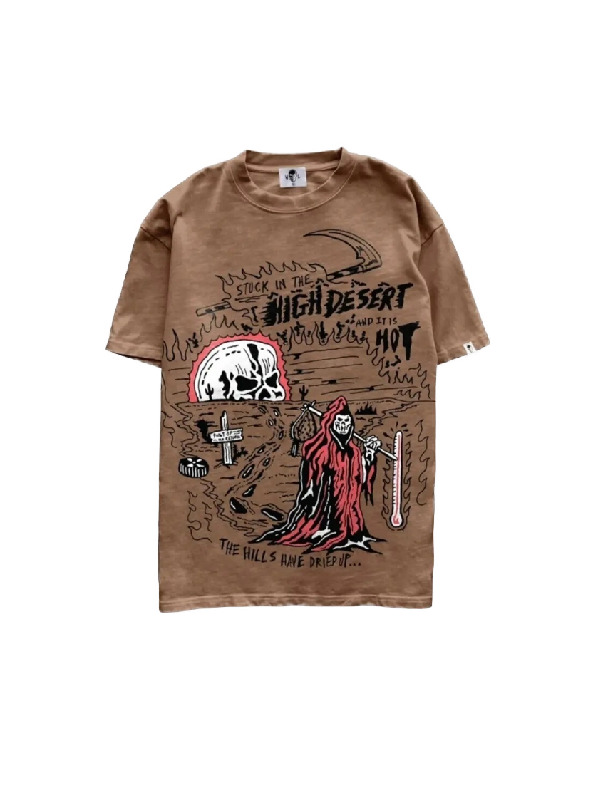 Warren Lotas High Desert T-Shirt — Brown