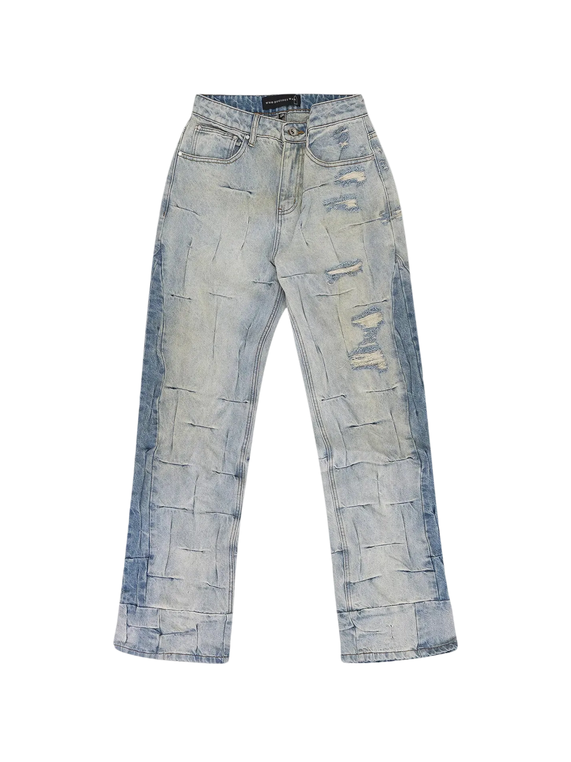 Who Decides War Gathered Straight Fit Jeans 'Blue'