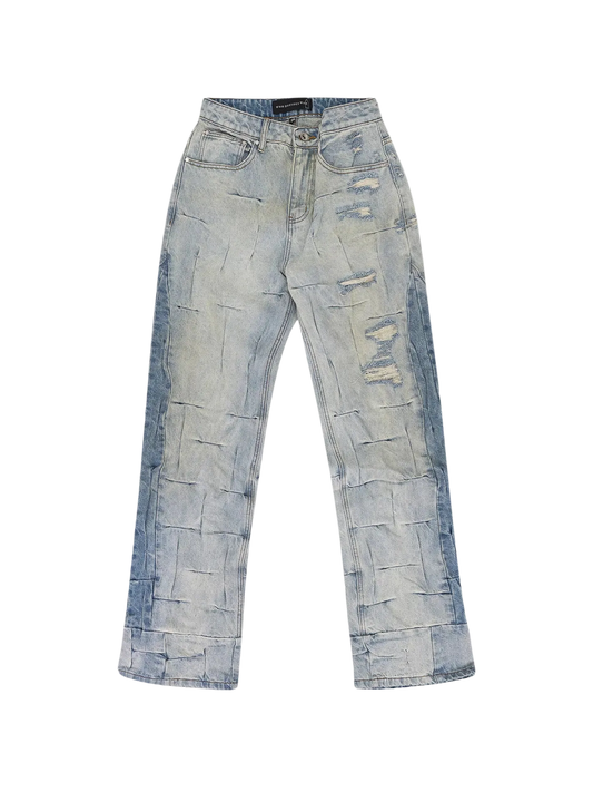 Who Decides War Gathered Straight Fit Jeans 'Blue'