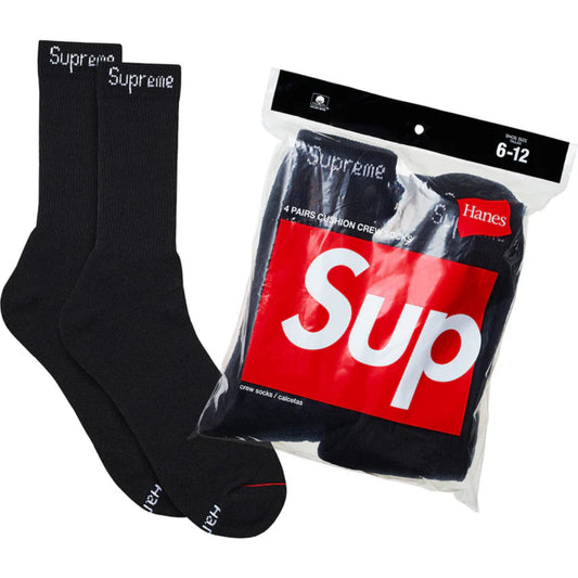 SUPREME CREW SOCK 'BLK'