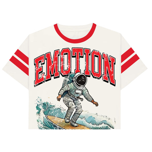 MIXED EMOTION 'BEACH' CROPPED TEE