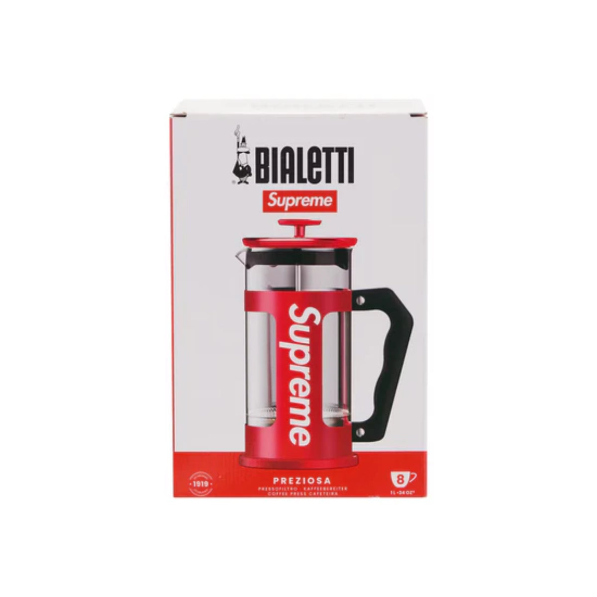SUPREME X BIALETTI 8-CUP FRENCH PRESS