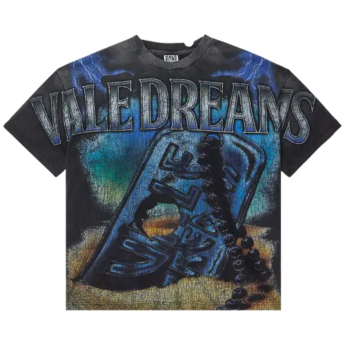 VALE FOREVER DOG TAG TEE ‘BLACK’
