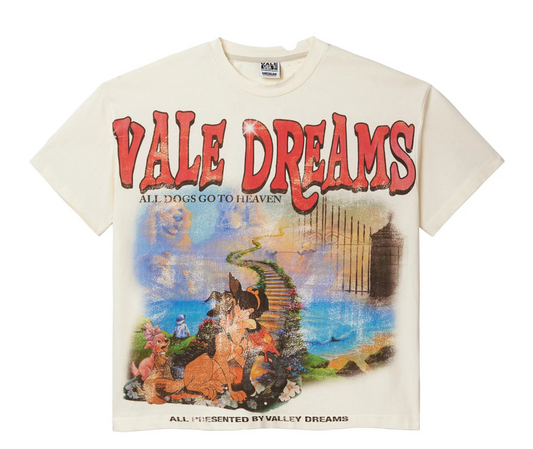 VALE ALL THE DOGS GO TO HEAVEN CROPPED TEE