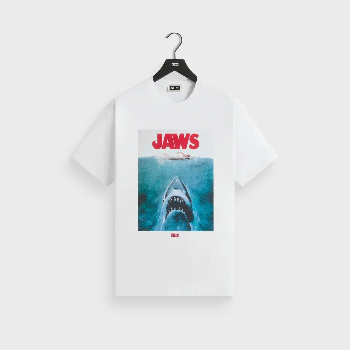 Kith for JAWS Main Poster Vintage Tee  WITHE