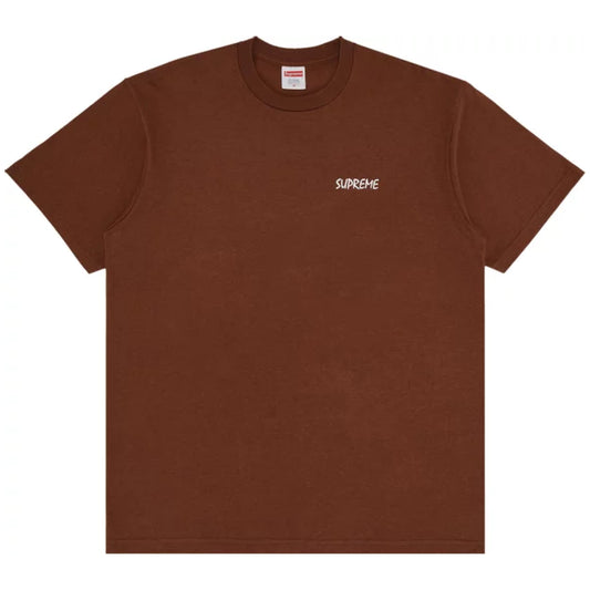 Supreme Black Cat Tee Brown