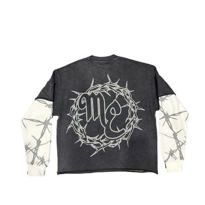 MIXED EMOTION 'BARBED WIRE' THERMAL LONG SLEEVE