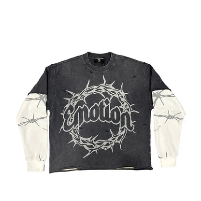 MIXED EMOTION 'BARBED WIRE' THERMAL LONG SLEEVE