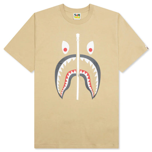 BAPE MAD SHARK TEE 'BEIGE'