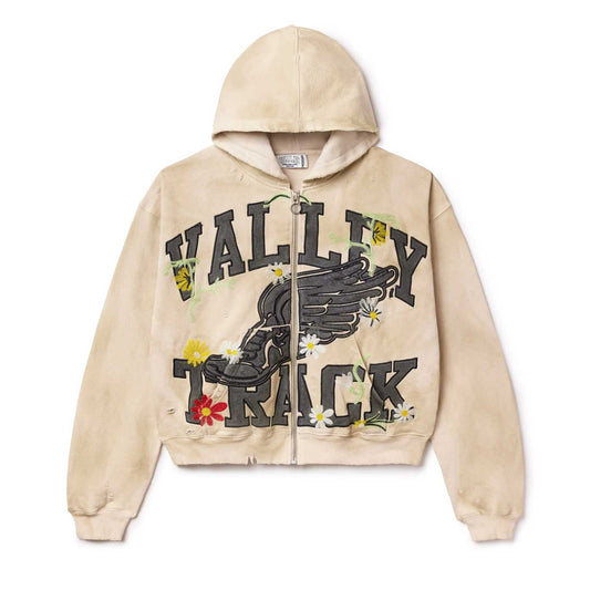 VALE CREAM ZIP UP HOODIE