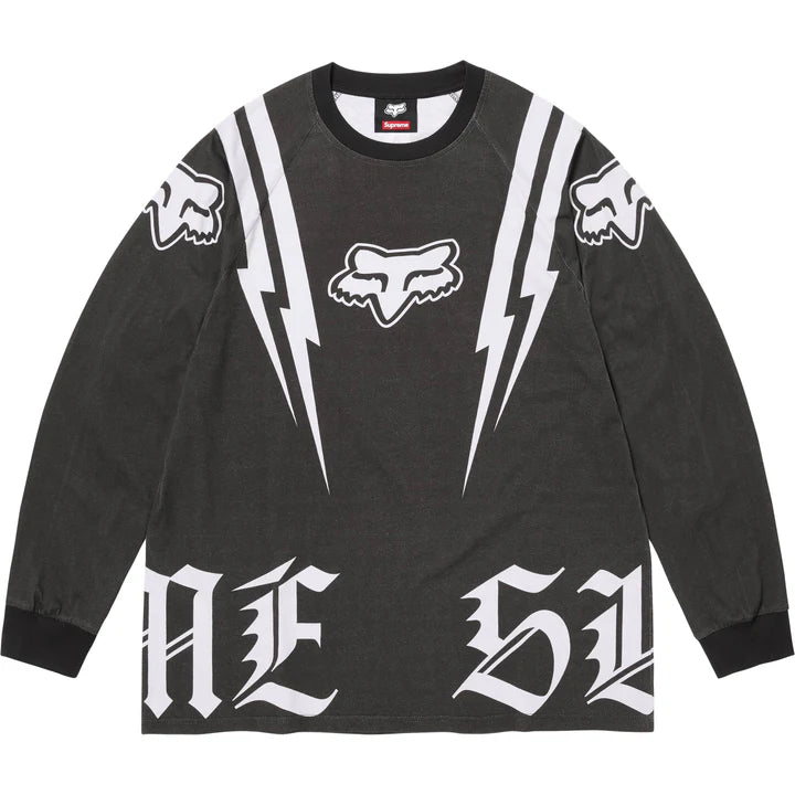 SUPREME X FOX RACING L/S TOP (BLACK)