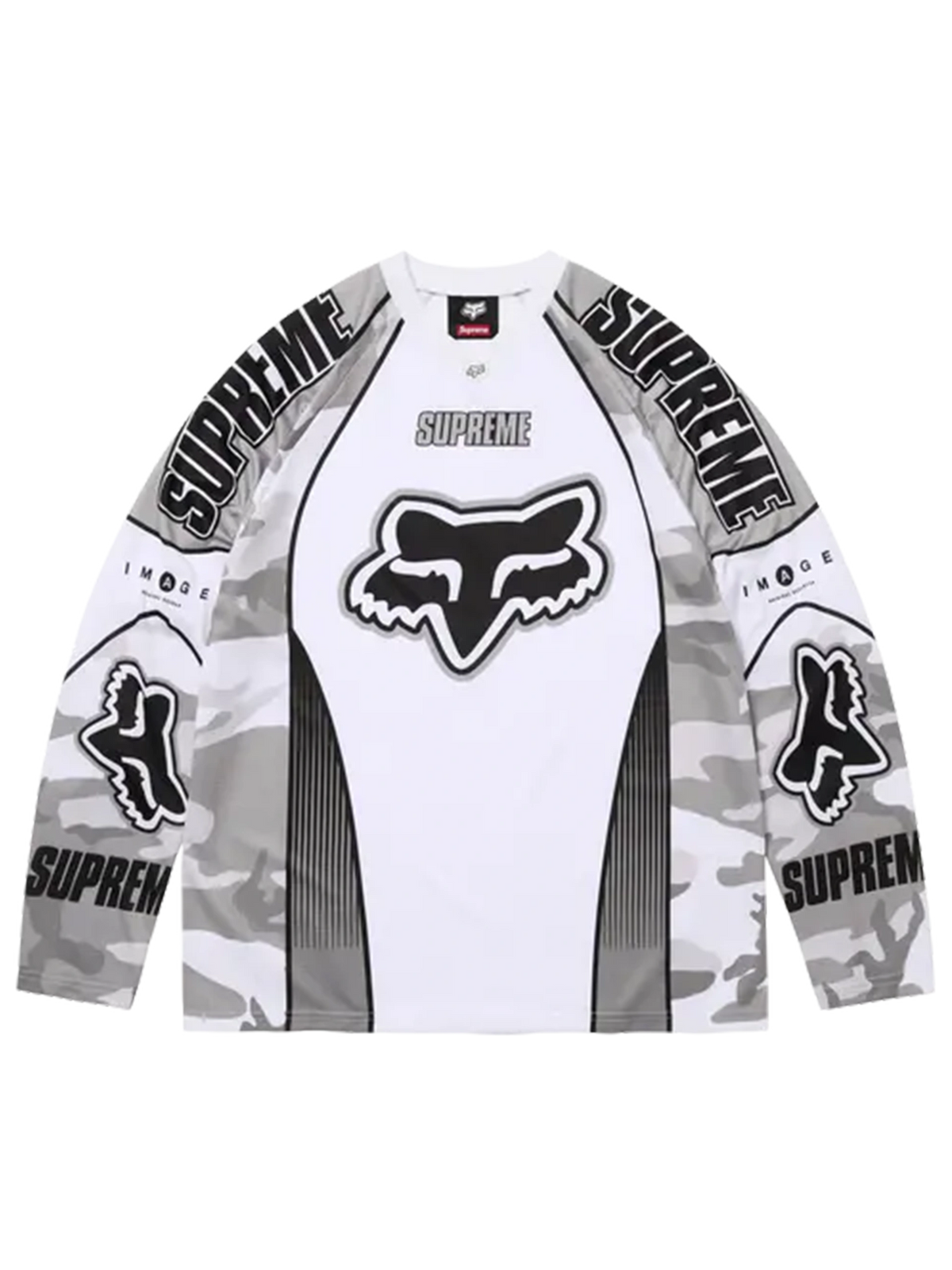 Supreme x Fox Racing DMX Jersey 'Snow Camo'