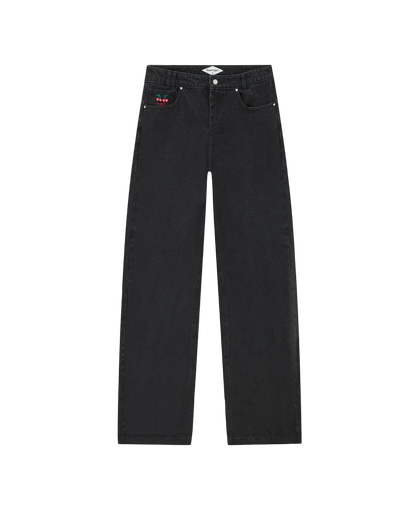 Old Baggy Woman Jeans Black