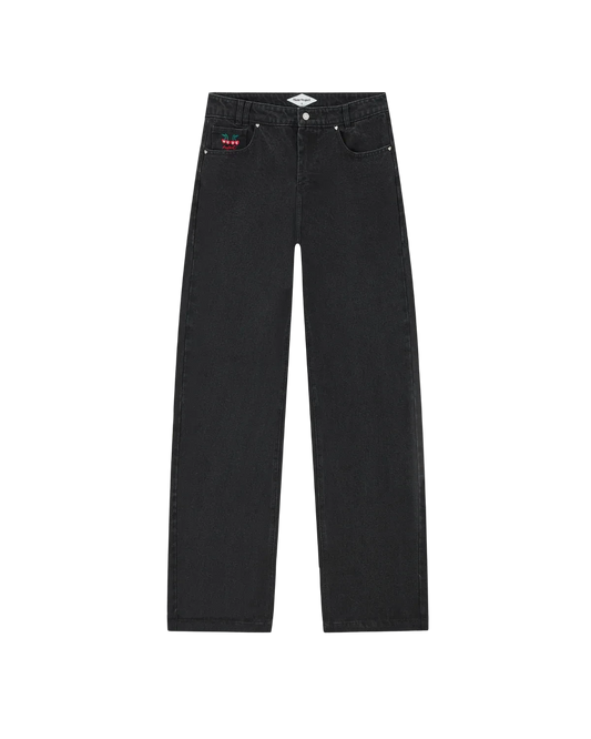 Old Baggy Woman Jeans Black