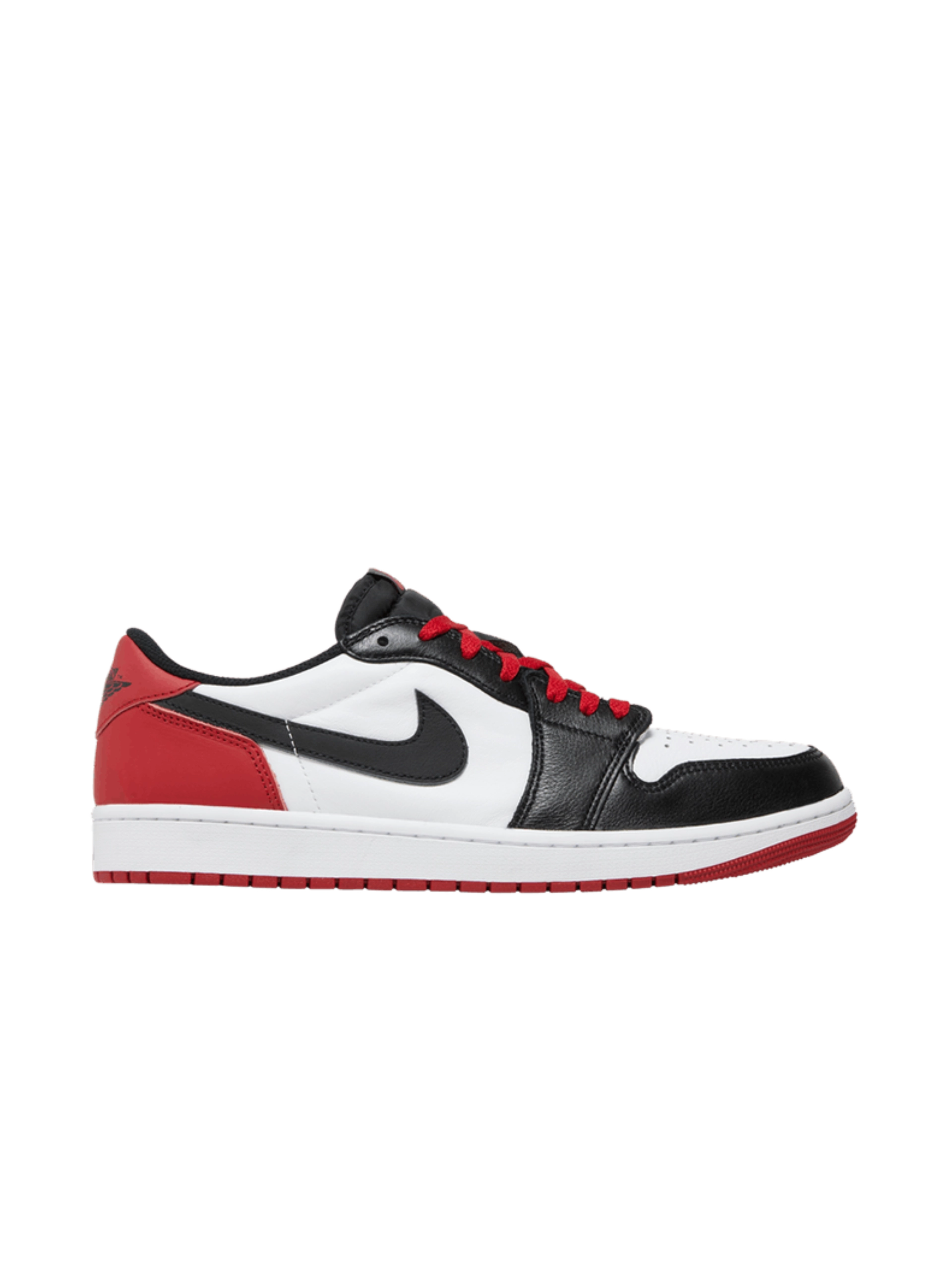 Air Jordan 1 Retro Low OG "Black Toe", side view