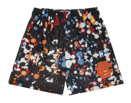 Eric Emanuel black paint splatter Short