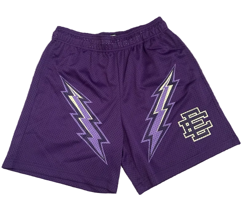 Eric Emanuel EE “Purple Bolt” Shorts