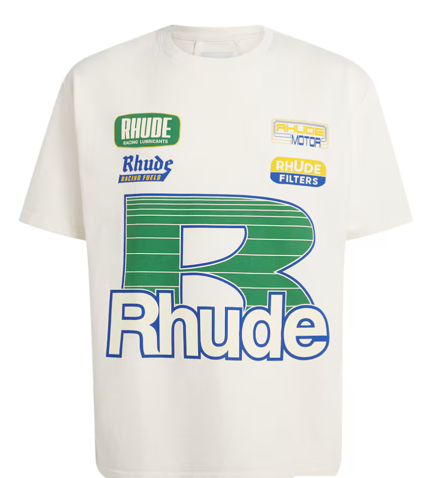 Vintage White Roadway Racing Tee