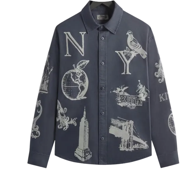 Kith NY Symbols Graphic Apollo Shirt - Nocturnal