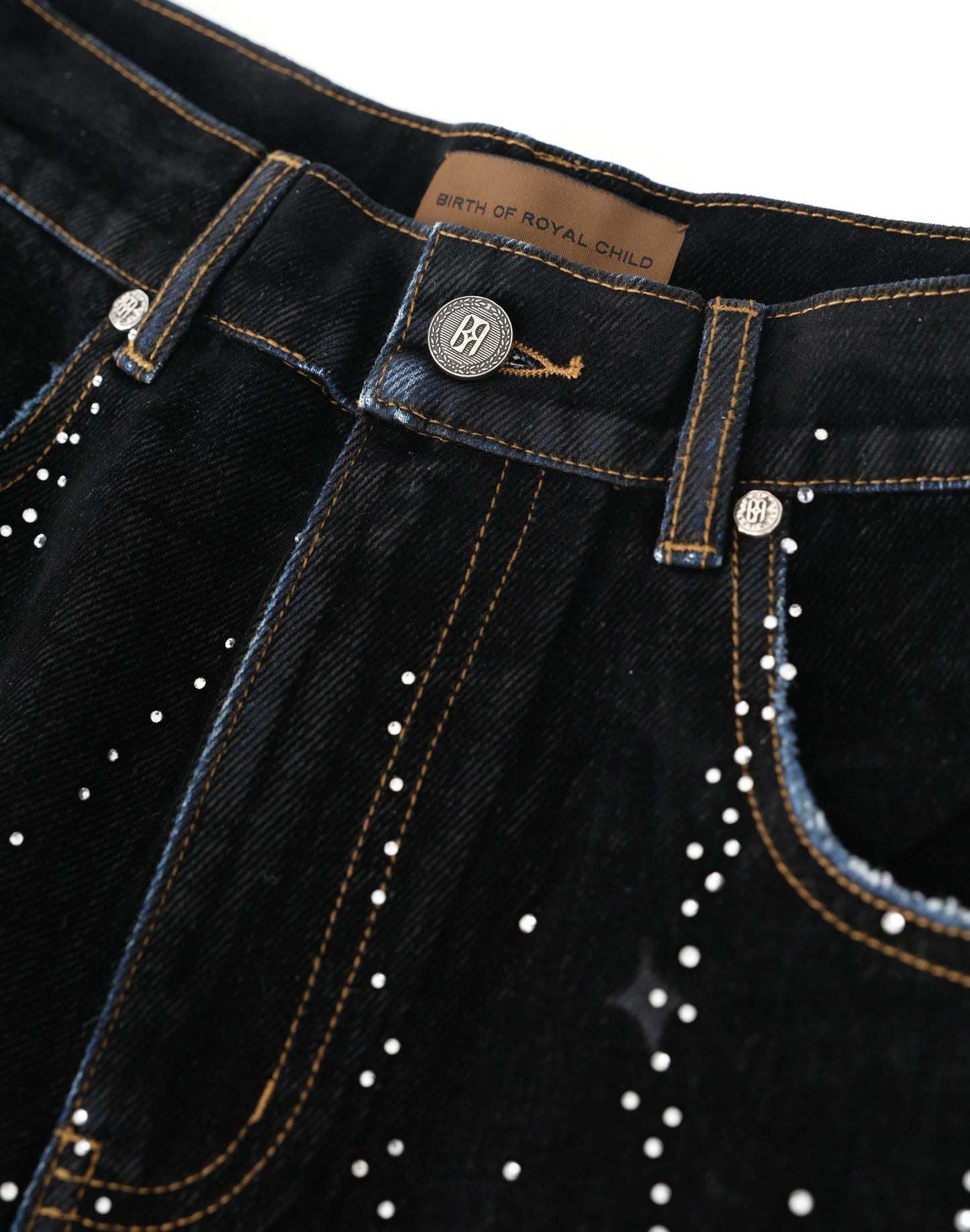 Birth of Royal Child - 20K Starlight Diamond Shorts Black