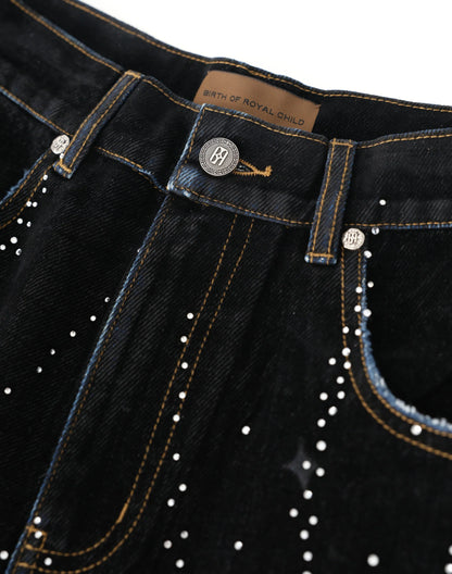 Birth of Royal Child - 20K Starlight Diamond Shorts Black