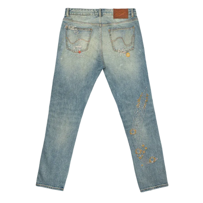 BBC ICE CREAM - Running Dog Red Skinny Denim